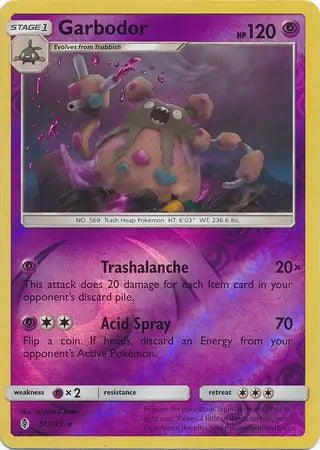 Guardians Rising Garbodor #51/145 reverse holo